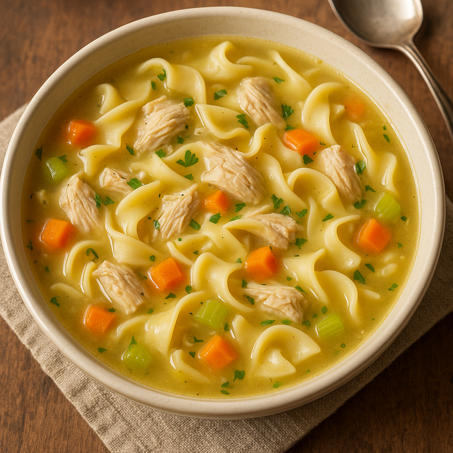 Chicken Noodle Soup Family Style