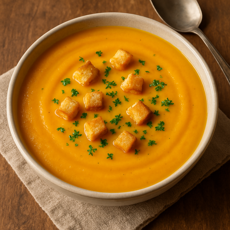 Butternut Squash Soup Family Style